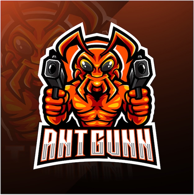 Download Free Ant Gunner Esport Mascot Logo Premium Vector Use our free logo maker to create a logo and build your brand. Put your logo on business cards, promotional products, or your website for brand visibility.