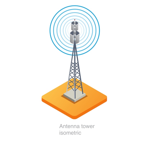 Satellite Antenna Tower Icon In Flat Style Broadcasting Vector Illustration  On White Isolated Background Radar Business Concept Stock Illustration -  Download Image Now - iStock