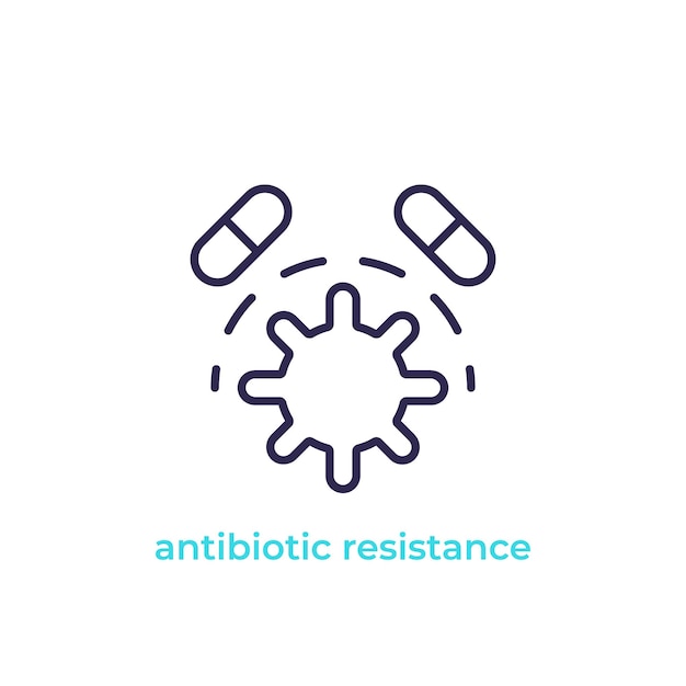 Premium Vector | Antibiotic Resistance Vector Line Icon