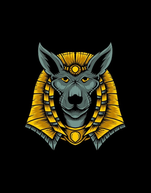 Premium Vector | Anubis head