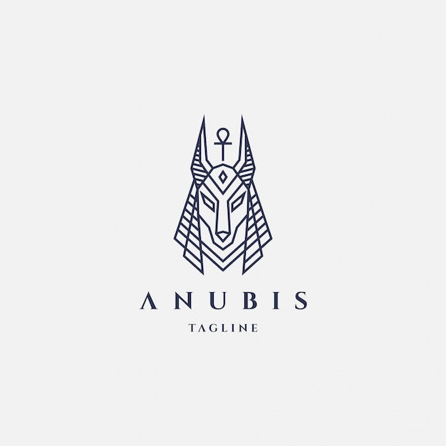 Download Free Anubis Logo With Line Style Design Template Hipster Retro Vintage Use our free logo maker to create a logo and build your brand. Put your logo on business cards, promotional products, or your website for brand visibility.