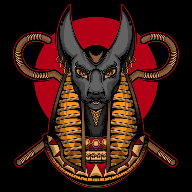 Premium Vector | Anubis logo