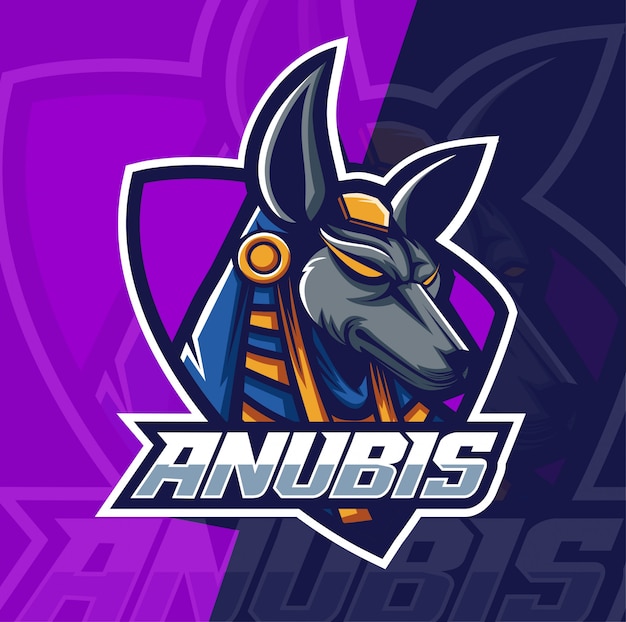 Anubis mascot esport logo Premium Vector