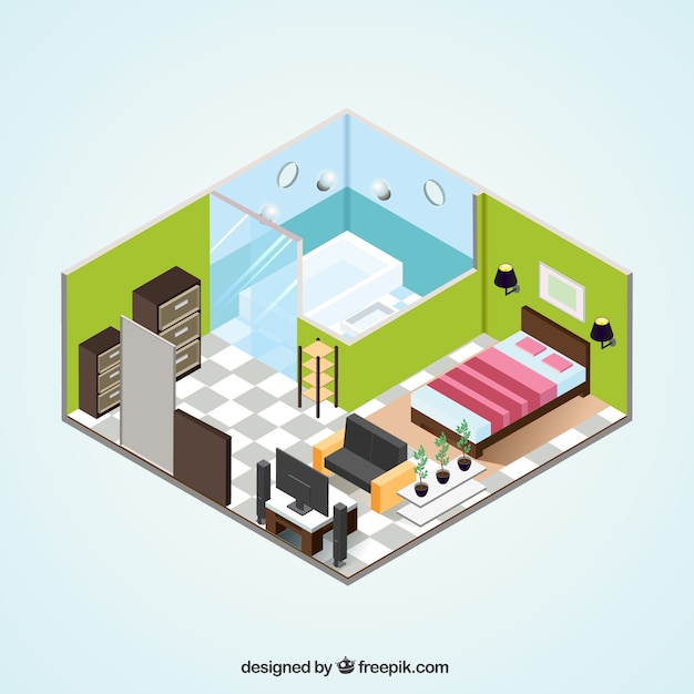 Small Apartment Isometric