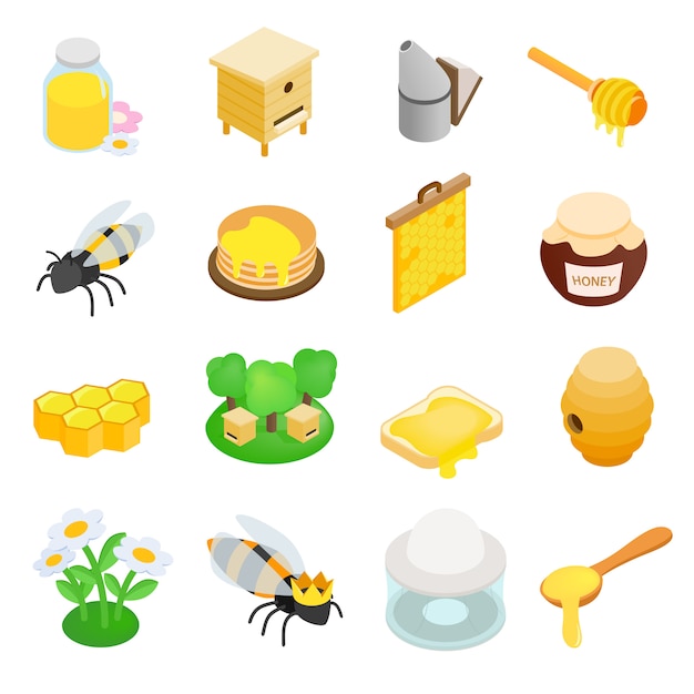 Apiary isometric 3d icon Premium Vector