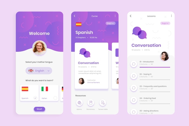 app-to-learn-languages-free-vector