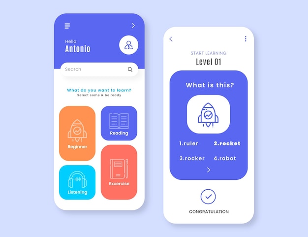 Download Free App Template For Learning A New Language Free Vector Use our free logo maker to create a logo and build your brand. Put your logo on business cards, promotional products, or your website for brand visibility.