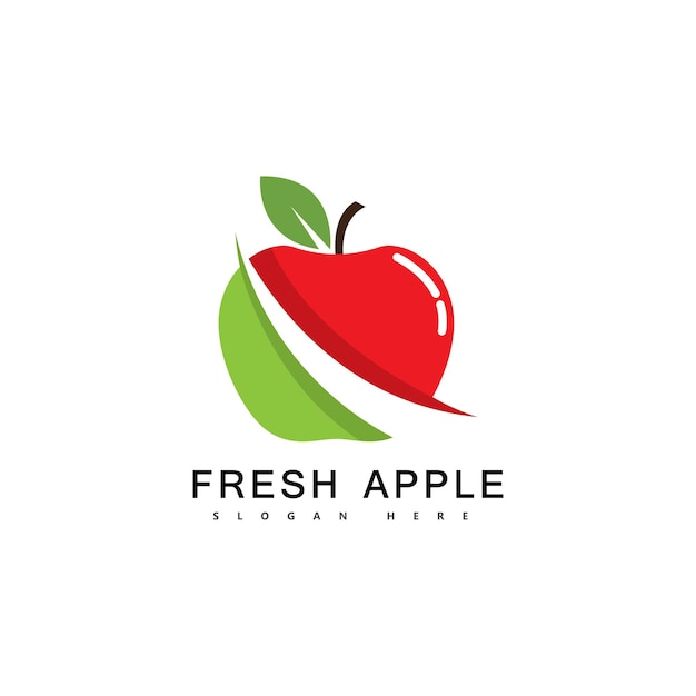 Premium Vector | Apple fruit logo fresh fruit vector illustration