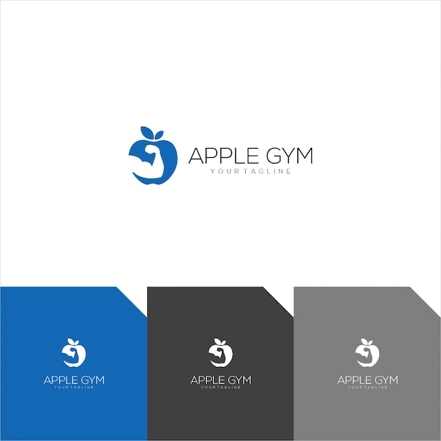 Download Free Apple Gym Logo Premium Vector Use our free logo maker to create a logo and build your brand. Put your logo on business cards, promotional products, or your website for brand visibility.