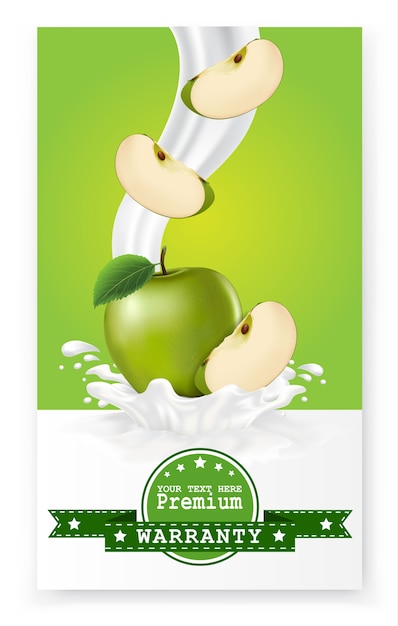 Premium Vector Apple Juice Label Vector Visual