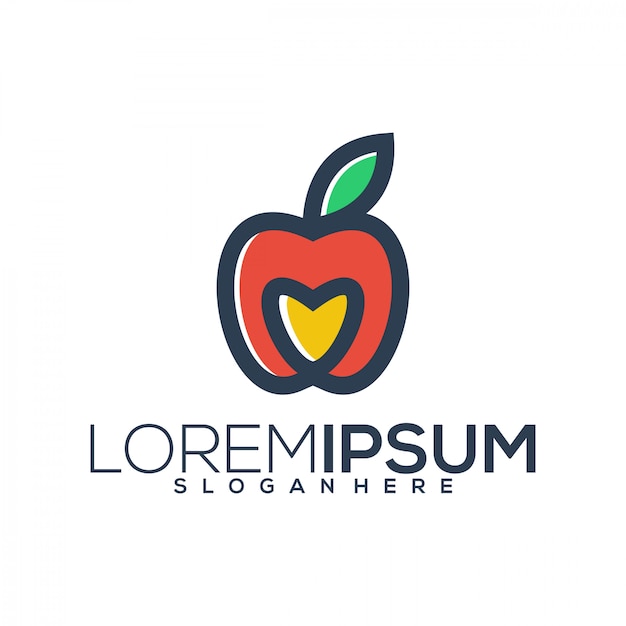 Download Free Apple Love Logo Premium Vector Use our free logo maker to create a logo and build your brand. Put your logo on business cards, promotional products, or your website for brand visibility.