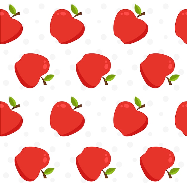 Free Vector | Apple pattern background