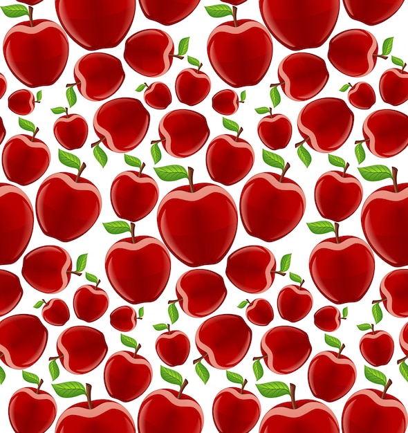 Premium Vector Apple Seamless Pattern