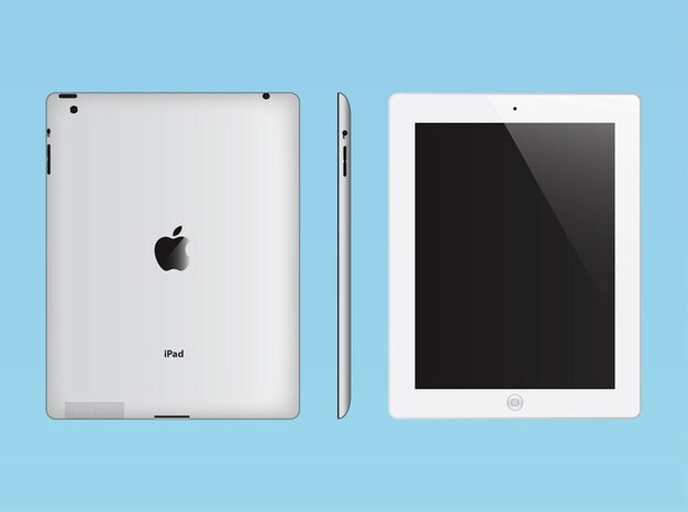 Download Apple white ipad gadget vector Vector | Free Download