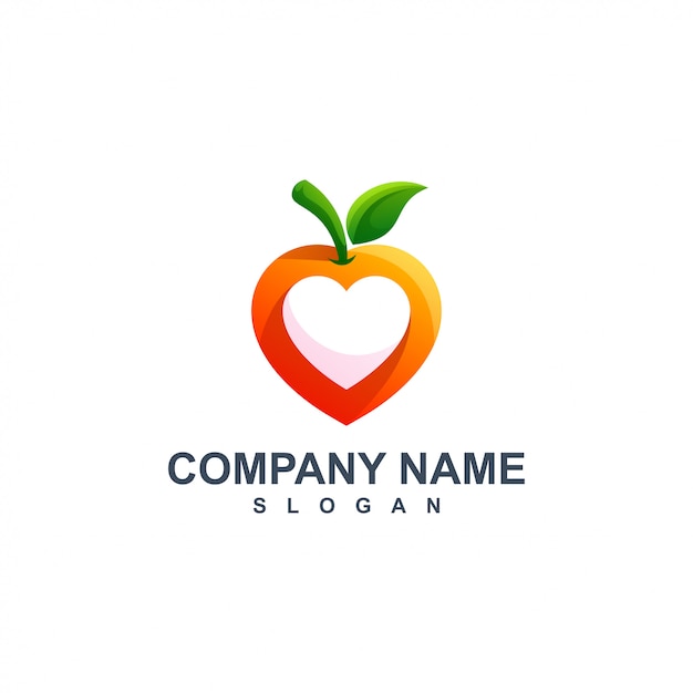 Download Free Apple With Heart Logo Design Premium Vector Use our free logo maker to create a logo and build your brand. Put your logo on business cards, promotional products, or your website for brand visibility.