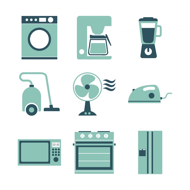 Download Free Appliances Design Over White Background Vector Illustration Premium Vector Use our free logo maker to create a logo and build your brand. Put your logo on business cards, promotional products, or your website for brand visibility.