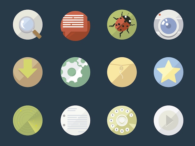 Download Applications icon collection | Free Vector