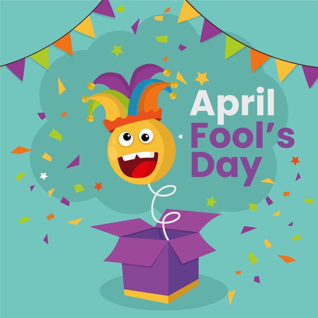 Free Vector | April fools day celebration theme