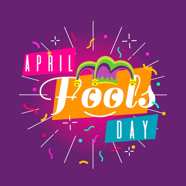 Free Vector | April fools day celebration