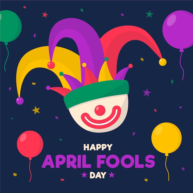 Free Vector | April fools day in flat design