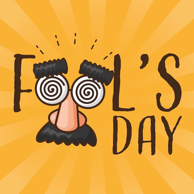 April fools day Free Vector