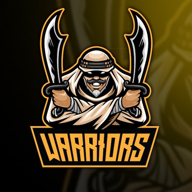 Premium Vector Arabian Warrior Esport Logo Template