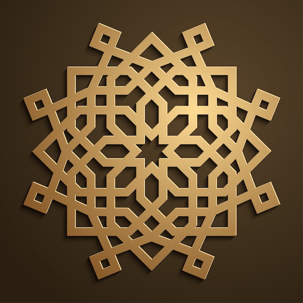 Premium Vector | Arabic Geometric Ornament Morocco Background Design