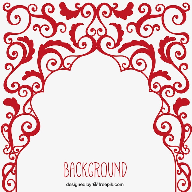 Download Arabic ornament background Vector | Free Download