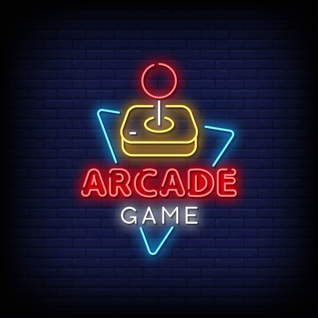 Premium Vector Arcade Game Neon Signs