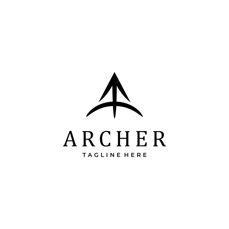 Premium Vector | Archer logo design simple elegant with a letter logo ...