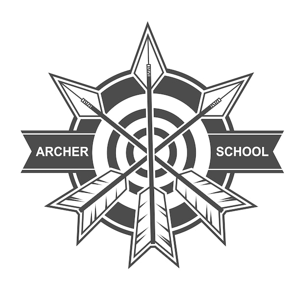 Download Free Archer School Logo Design Premium Vector Use our free logo maker to create a logo and build your brand. Put your logo on business cards, promotional products, or your website for brand visibility.