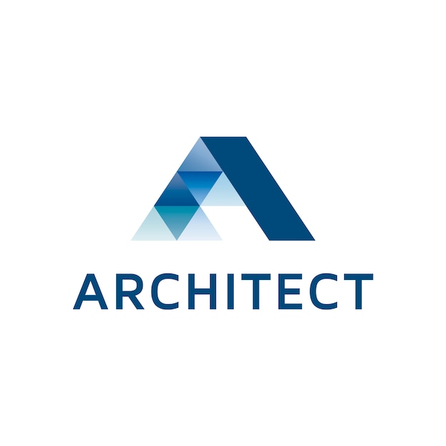 Architect - abstract letter a logo Vector | Premium Download