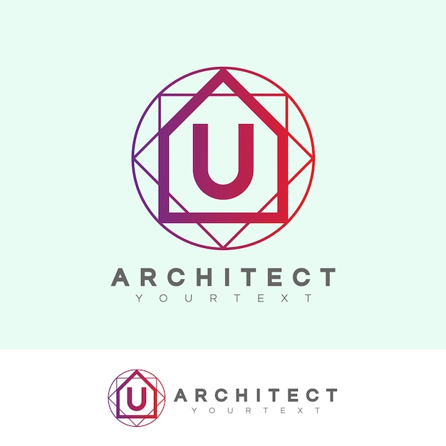 Download Free Architect Initial Letter U Logo Design Premium Vector Use our free logo maker to create a logo and build your brand. Put your logo on business cards, promotional products, or your website for brand visibility.