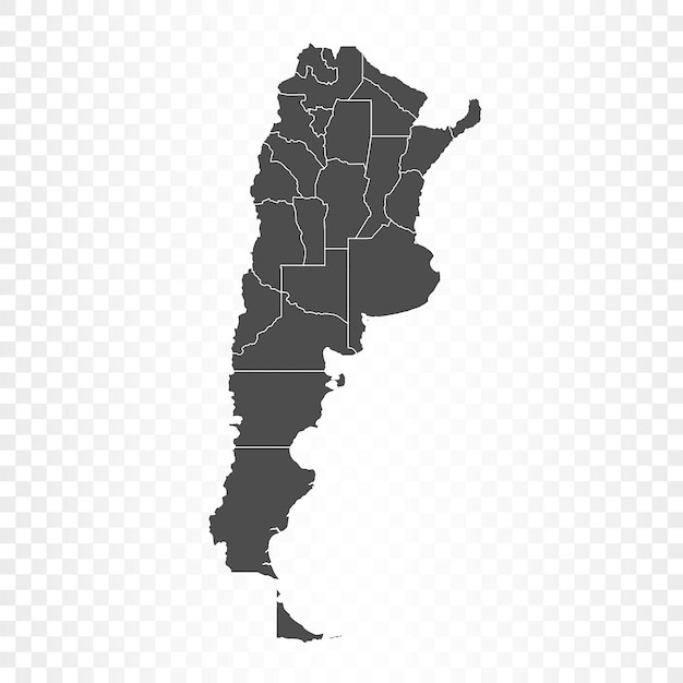 Premium Vector Argentina Map Isolated On Transparent