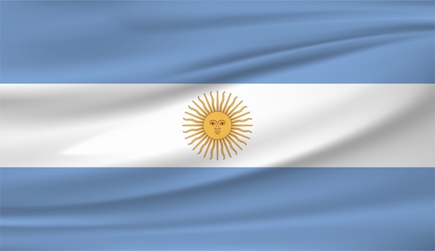Download Argentina national flag | Premium Vector