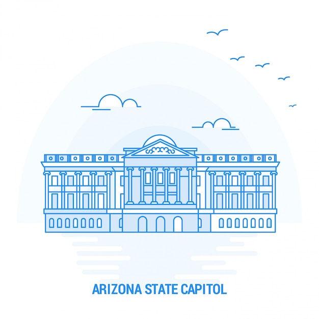 Download Free Arizona State Capitol Blue Landmark Premium Vector Use our free logo maker to create a logo and build your brand. Put your logo on business cards, promotional products, or your website for brand visibility.