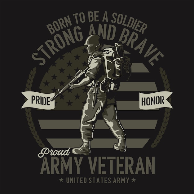 soldier t shirt design