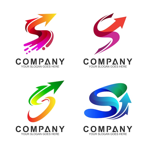 Download Free Arrow Letter S Business Logo Set Premium Vector Use our free logo maker to create a logo and build your brand. Put your logo on business cards, promotional products, or your website for brand visibility.