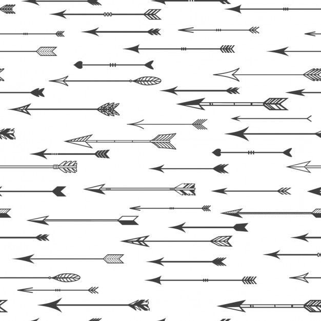 Download Arrow pattern, black and white Vector | Free Download