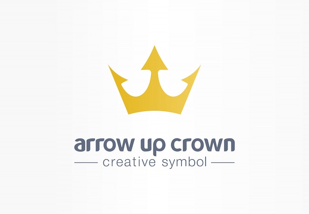 Download Free Arrow Up Gold Crown Creative Symbol Concept Royal Growth Luxury Use our free logo maker to create a logo and build your brand. Put your logo on business cards, promotional products, or your website for brand visibility.
