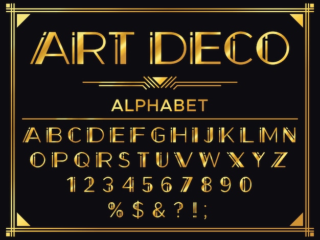 art deco typeface
