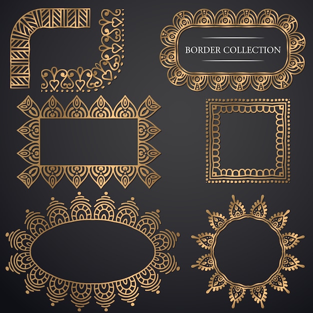 Download Art-deco ornamental frame | Free Vector