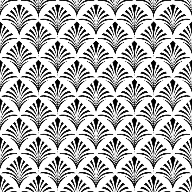 Premium Vector Art Deco Seamless Pattern Texture Decorative Background