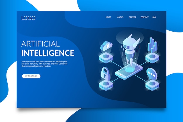 Download Free Download This Free Vector Artificial Intelligence Landing Page Use our free logo maker to create a logo and build your brand. Put your logo on business cards, promotional products, or your website for brand visibility.