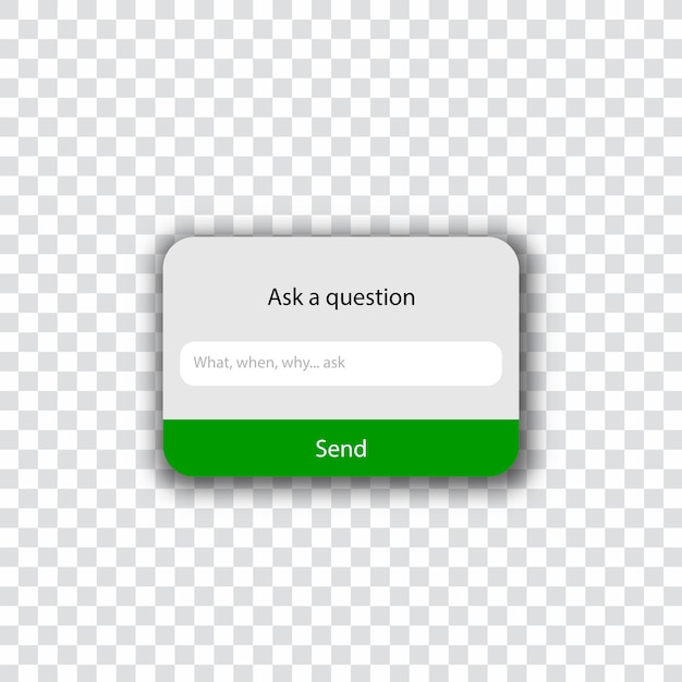 Download Ask a question template - ask me | Premium Vector