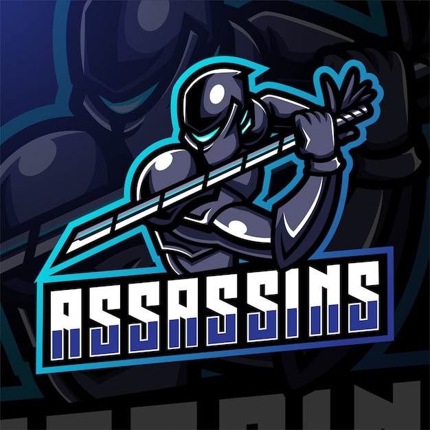 Premium Vector Assassin Esport Mascot Logo Design