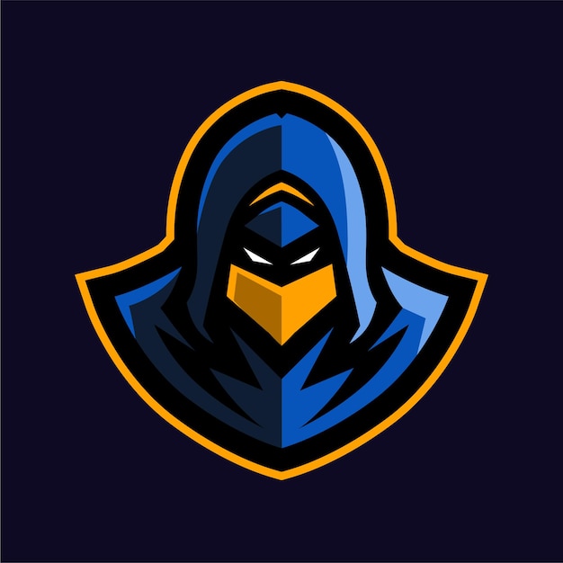 Premium Vector | Assassin mascot gaming logo template