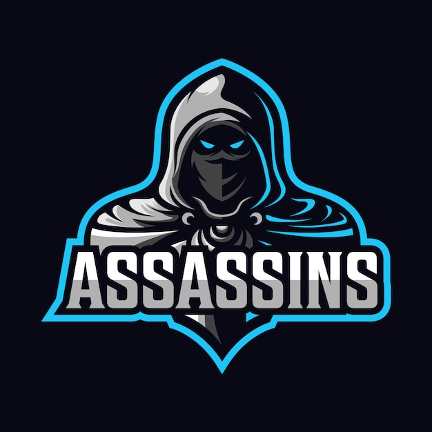 Assassin mascot sport logo Premium Vector