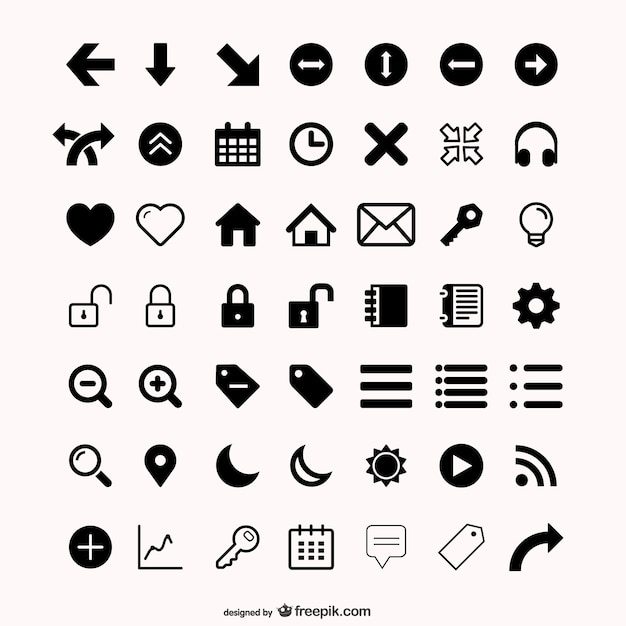 Download Free Assorted Icons Set Free Vector Use our free logo maker to create a logo and build your brand. Put your logo on business cards, promotional products, or your website for brand visibility.