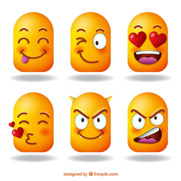 Download Assortment of 3d emojis Vector | Free Download